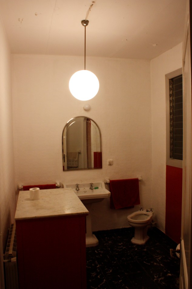 Complete with bidet, note superfluous TP...