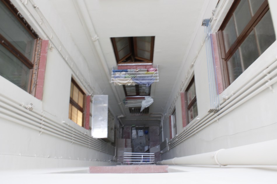 Light well cum drying space